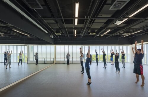 University of Massachusetts Boston – University Hall interior dance studio