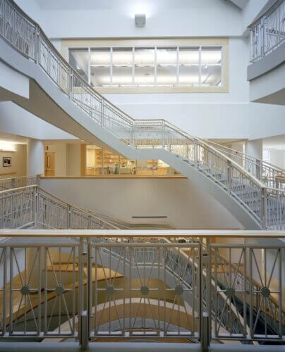 Hood College - Hodson Science & Technology Center interior staircase