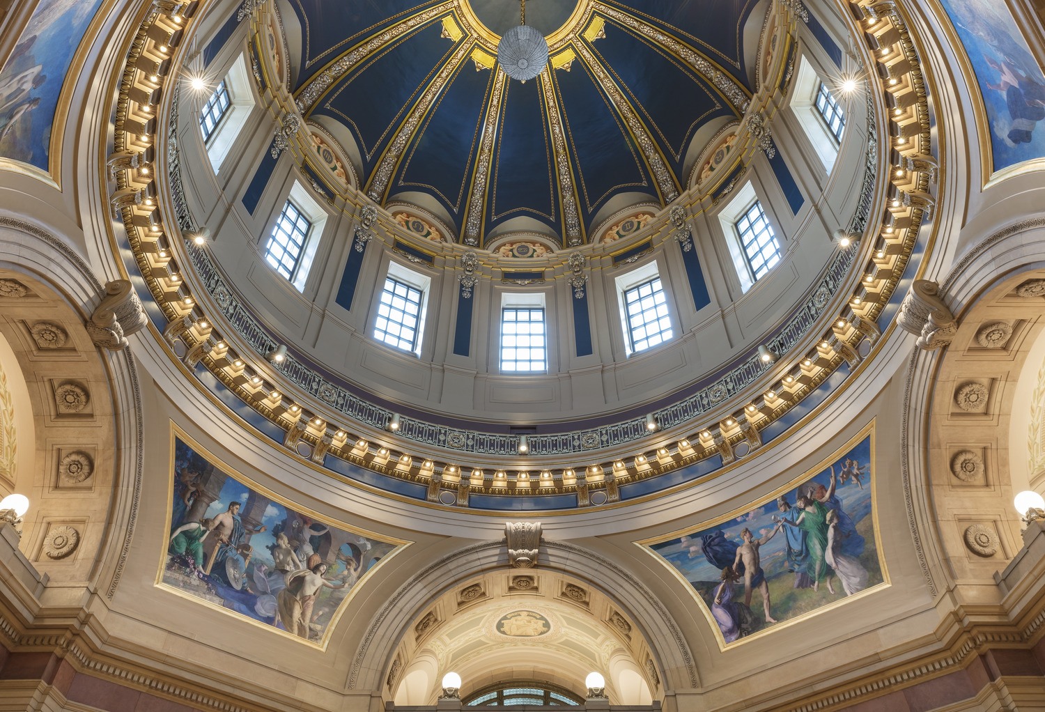 Minnesota state capitol renovation and restoration interior