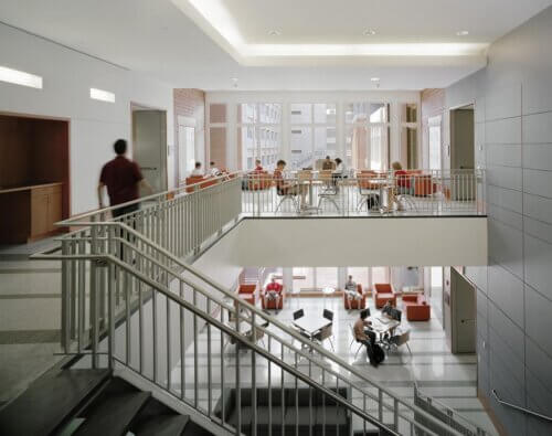University of North Carolina Chapel Hill Caudill Lab interior staircase