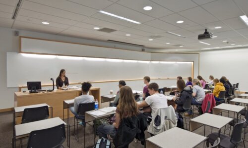 University of North Carolina Venable Murray Halls interior classroom