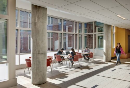 University of North Carolina Venable Murray Halls interior hallway