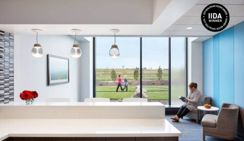 CentraCare Health - Long Prairie interior waiting area IIDA