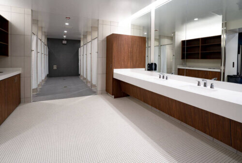 Marquette University - Athletic and Human Performance Research Center interior bathroom