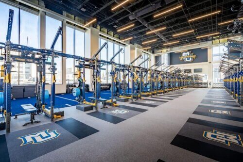 Marquette University - Athletic and Human Performance Research Center interior fitness area