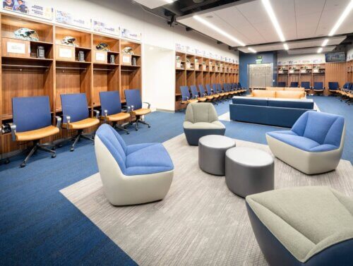 Marquette University - Athletic and Human Performance Research Center interior locker room 1