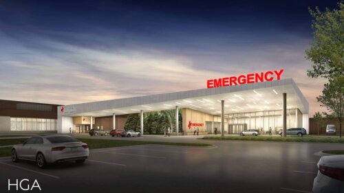 St. Francis Regional Medical Center rendering night