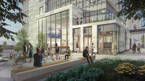 Lehigh University Health, Science and Technology Building Patio