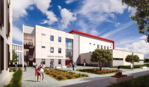 Santa Ana College exterior courtyard