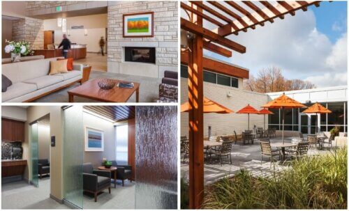 Hazelden interior and courtyard