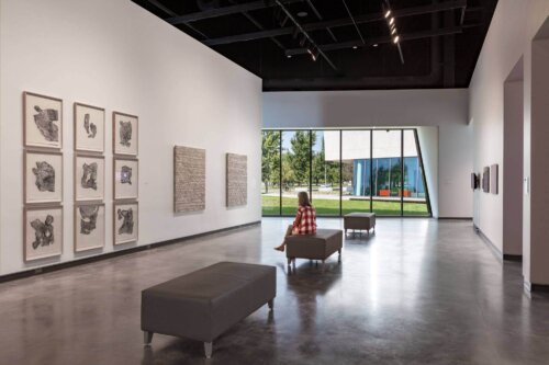 Boise State University Center for the Visual Arts interior gallery 1st floor