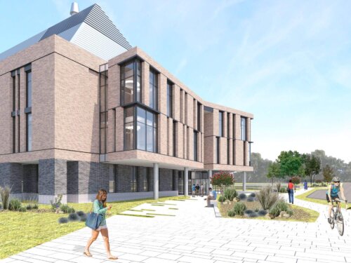 Florida State University Interdisciplinary Research & Commercialization Building Entry View Corner