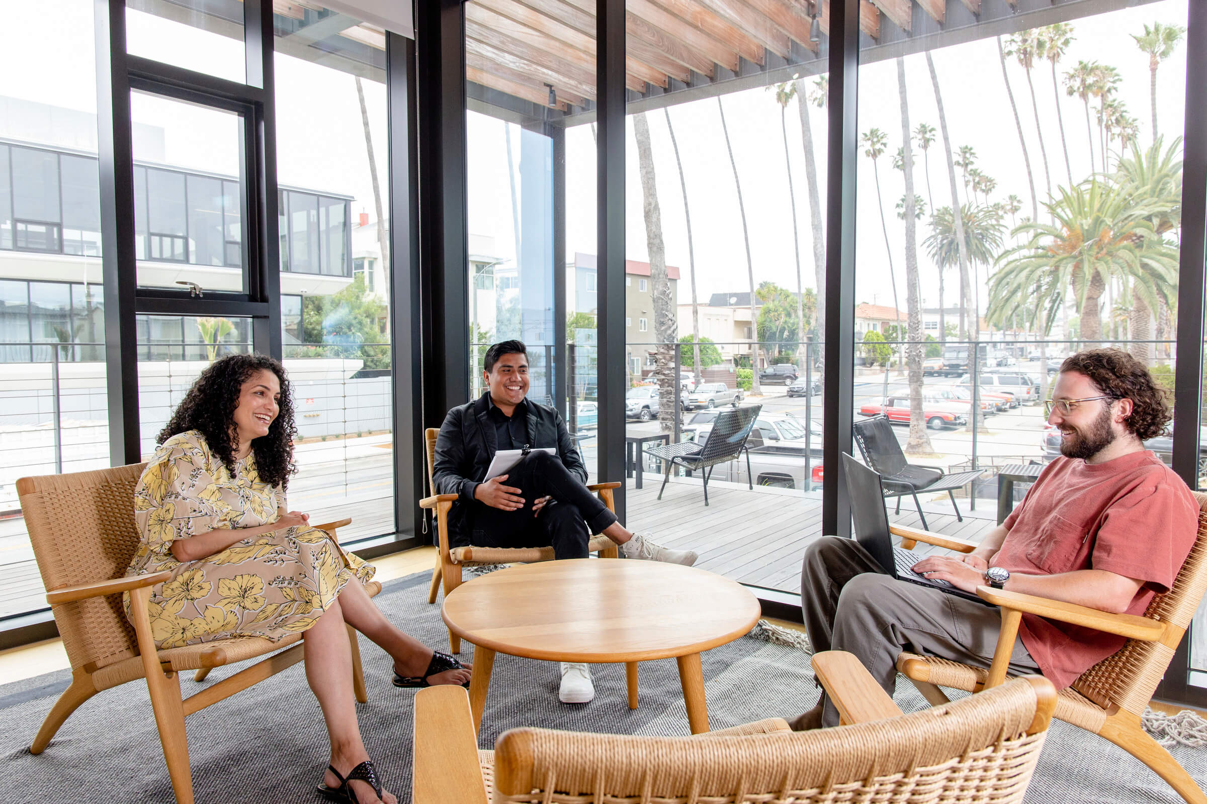 image of 3 HGA employees at work