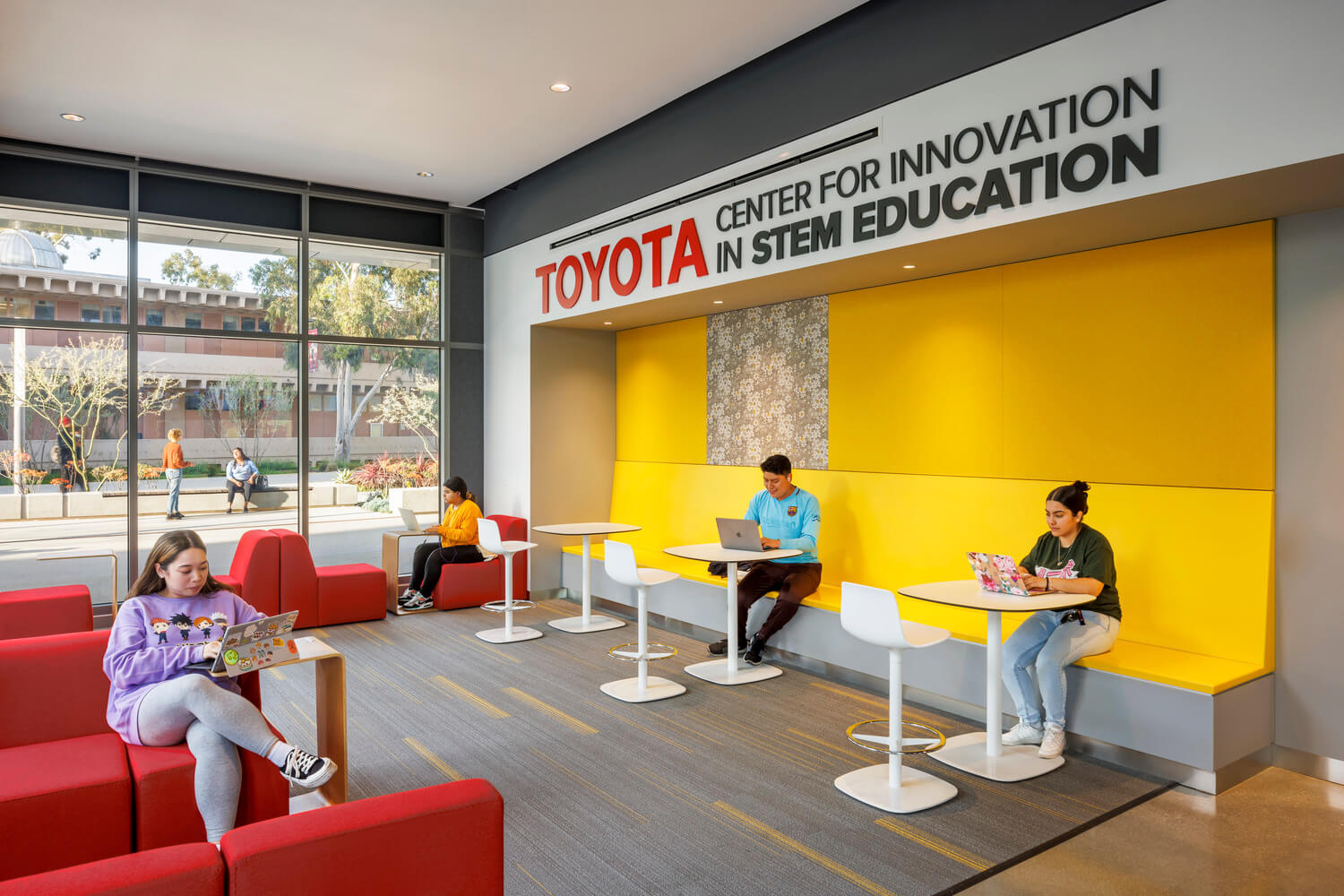 Toyota Center on the first floor of the Center for Science & Innovation.