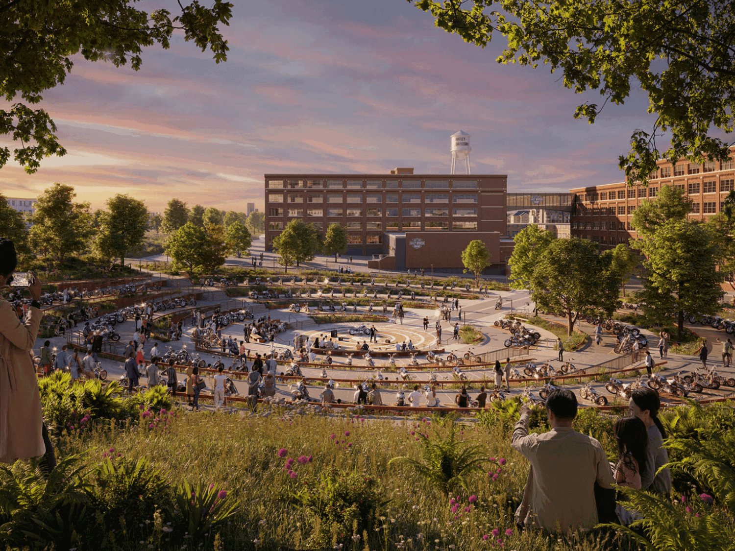 Harley Davidson Park Landscape