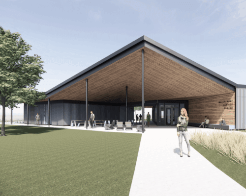 Rendering of Lake Waconia Waterfront Services Building, Waconia, Minnesota 