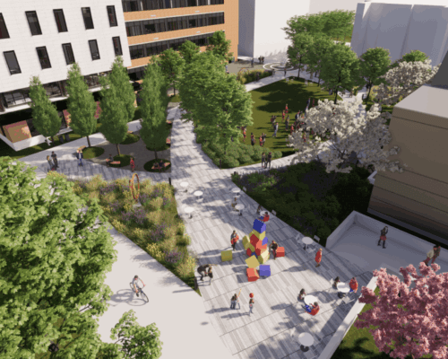 Marquette University’s Green Ash Grove Rendering