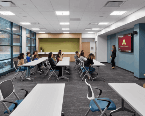 Parents and Children at a classroom at the Masonic Institute for the Develop Brain