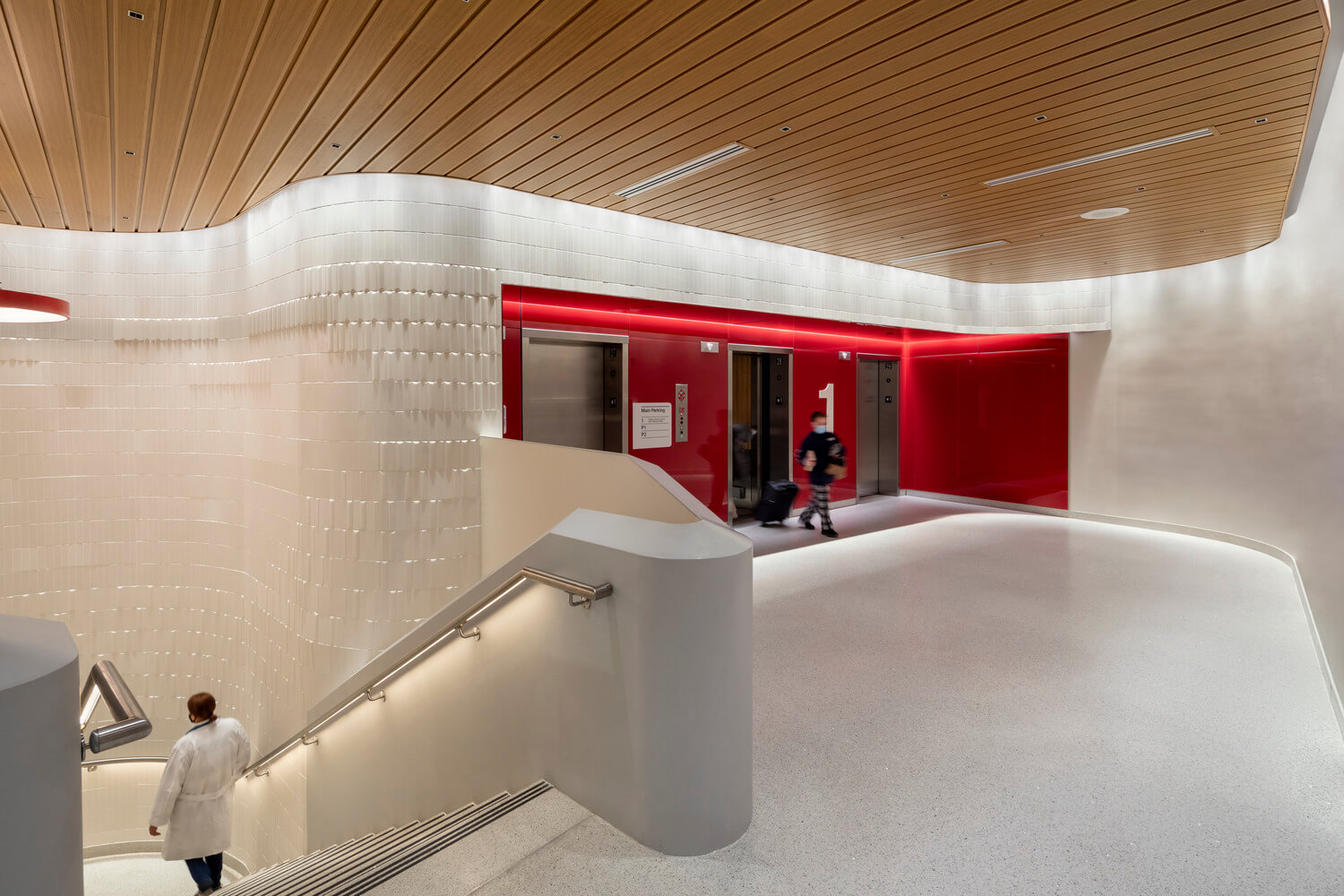 Child arriving at Children's National Hospital