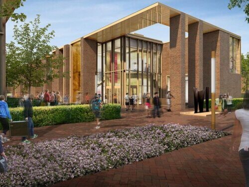 HGA rendering of the Fine and Performing Arts Complex at William & Mary College