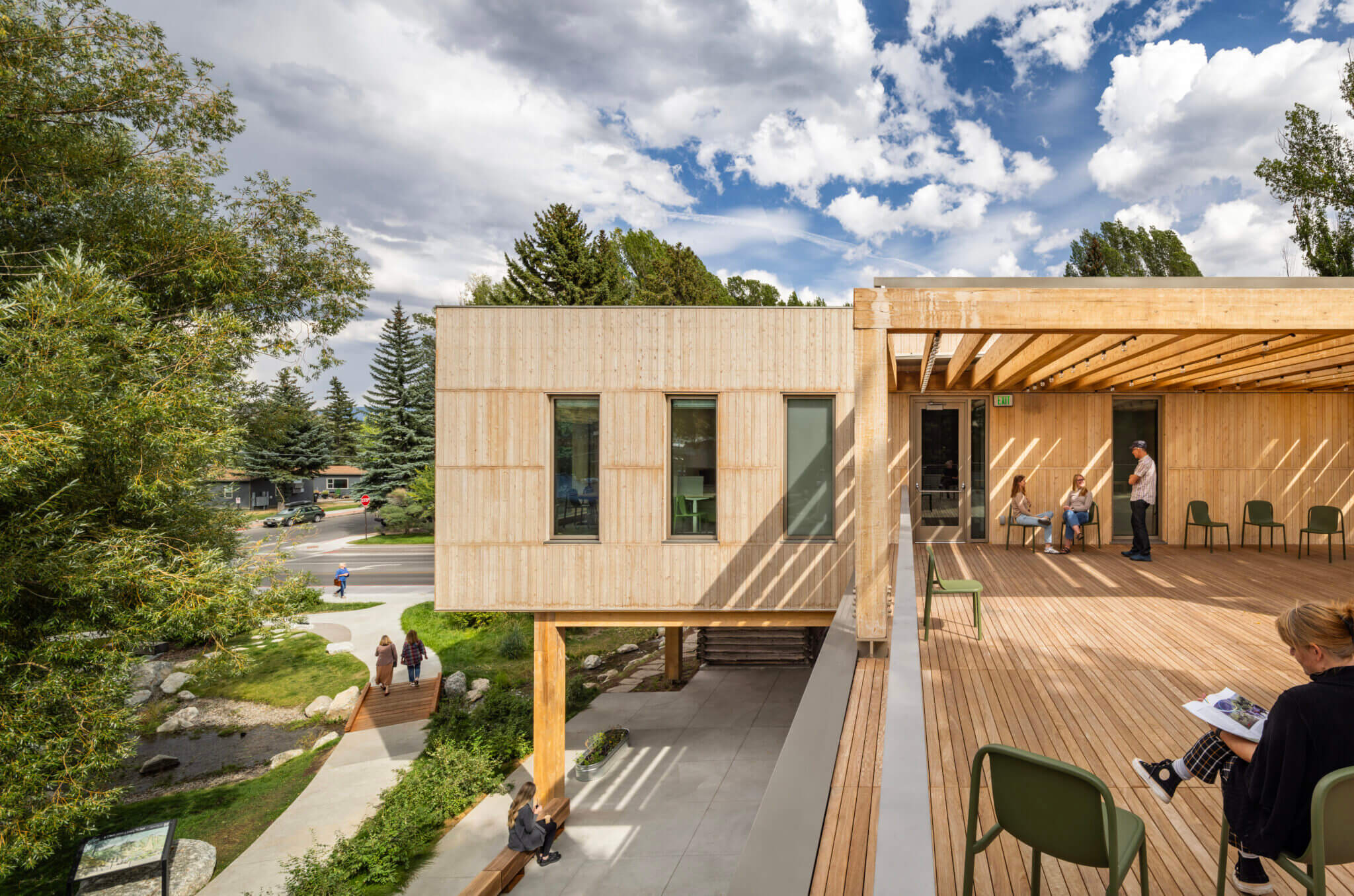 Jackson Hole History Museum rooftop terrace