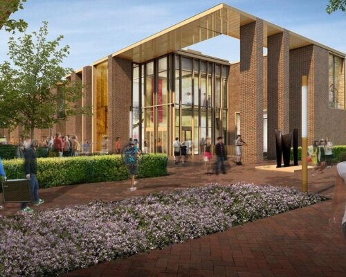 HGA rendering of the Fine and Performing Arts Complex at William & Mary College