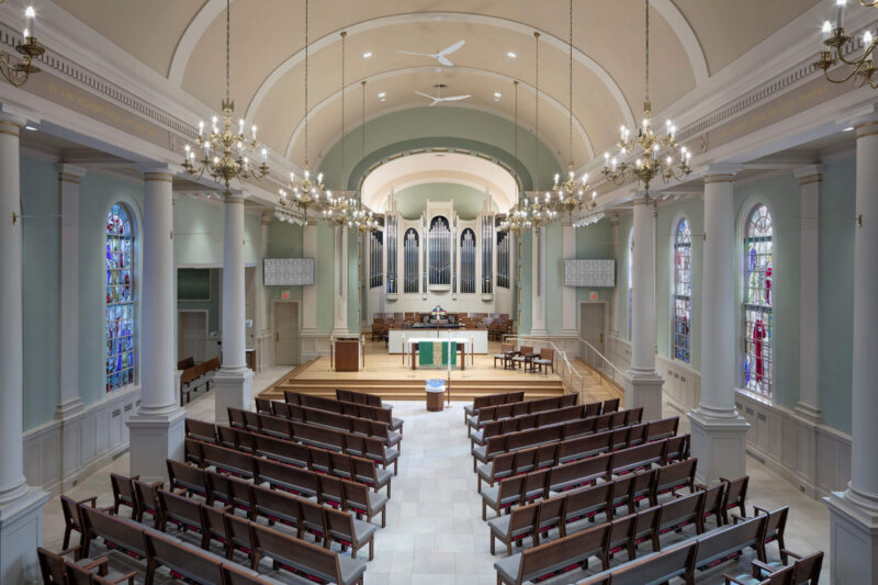 Interior of an empty church