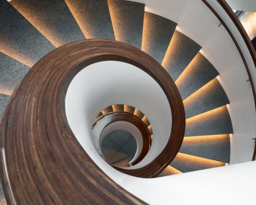 Hilton Rochester Mayo Clinic Area interior stairway