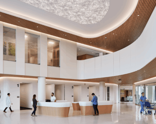 Lobby of St. Elizabeth Healthcare Cancer Center